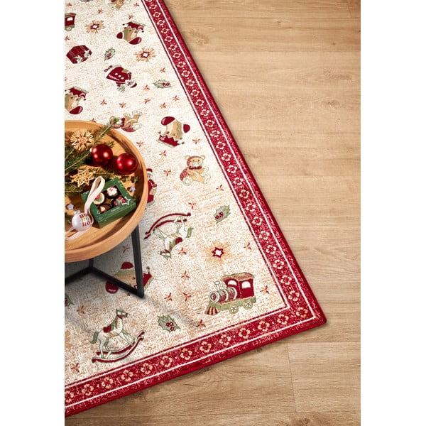 Crvena staza s božićnim motivom od mješavine pamuka 80x200 cm Toy's Delight Red Christmas – Villeroy&Boch-image-2