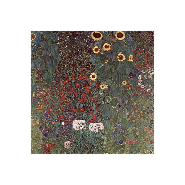 Reprodukcija slike Gustav Klimt - Seoski vrt sa suncokretima, 45 x 45 cm