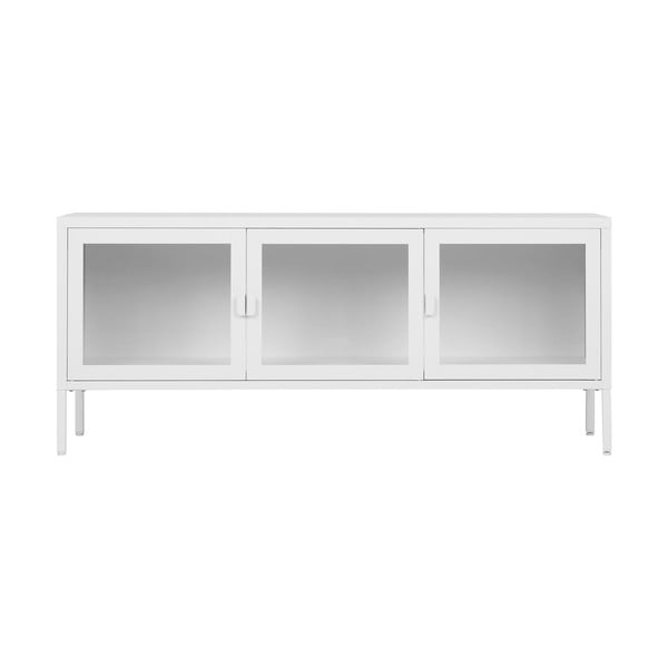Bijela metalna TV komoda 130x55 cm Brisbane – House Nordic