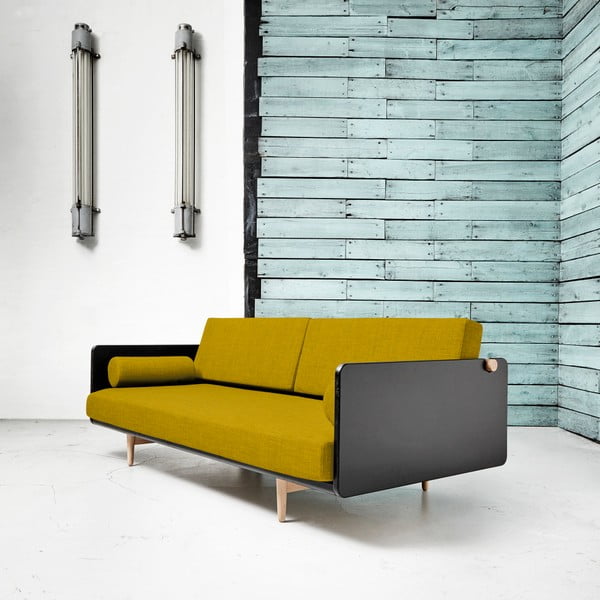 Karup Deva Black / Raw Oak / Amarillo varijabilna sofa-image-2