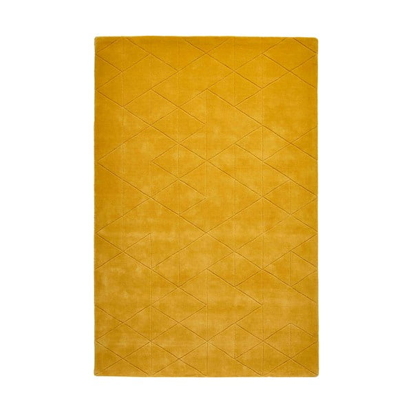 Senf žuti tepih od vune Think Rugs Kasbah, 120 x 170 cm