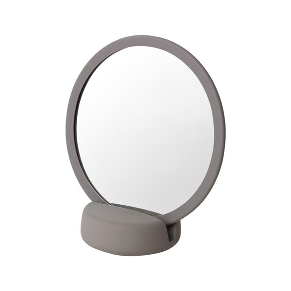Sivo stolno kozmetičko zrcalo Blomus, visina 18,5 cm