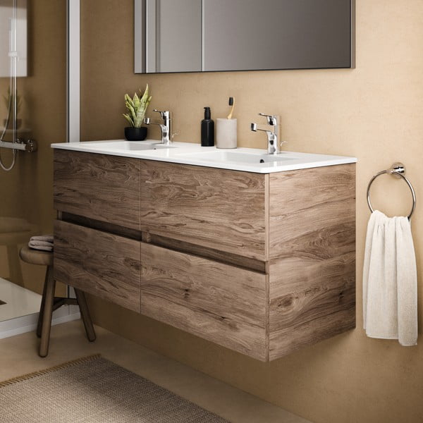 Zidni ormarić za ispod umivaonika u dekoru oraha u prirodnoj boji 120x55 cm Eurovit+ – Ideal Standard-image-4