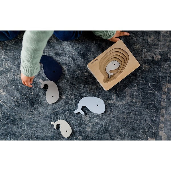 Drvena reljefna puzzle Whale – Kindsgut-image-1