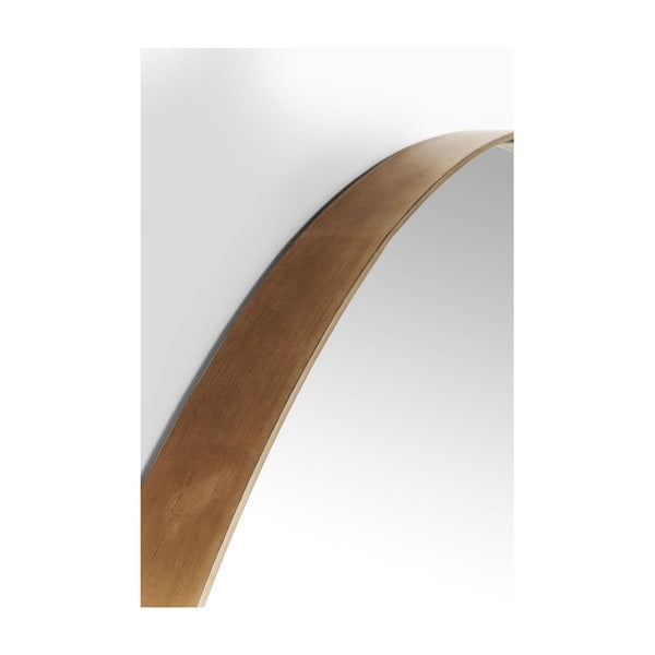 Okruglo ogledalo s bakrenim okvirom Kare Design Round Curve, ⌀ 100 cm-image-3