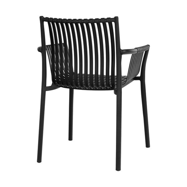 Crne plastične vrtne stolice u setu 2 kom Tulsa – House Nordic-image-4