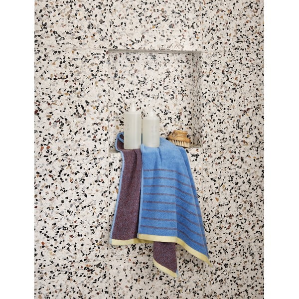 Plavo-ljubičasti pamučni ručnik Hübsch Dora, 50 x 100 cm-image-4