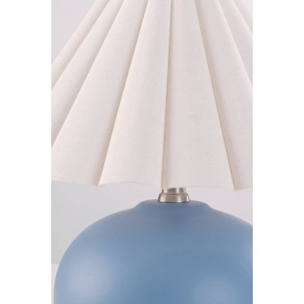 Bijela/plava stolna lampa keramička (visina 34 cm) Crasso – Jotex-image-3
