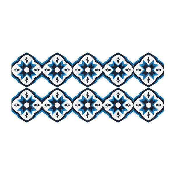 Set od 10 podnih naljepnica Ambiance Hexagons Felica, 40 x 90 cm