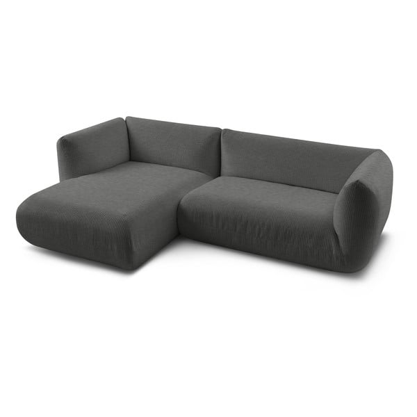 Kutna garnitura od sivog samta (lijevi kut) Lecomte - Bobochic Paris-image-3