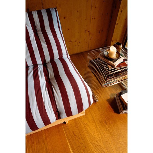 Bordo/svijetlo plava sklopiva sofa 140 cm Roots – Karup-image-4