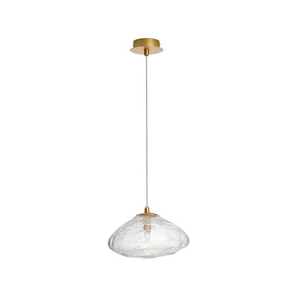 Mjedena staklena viseća svjetiljka ø 26 cm King – Nova Luce