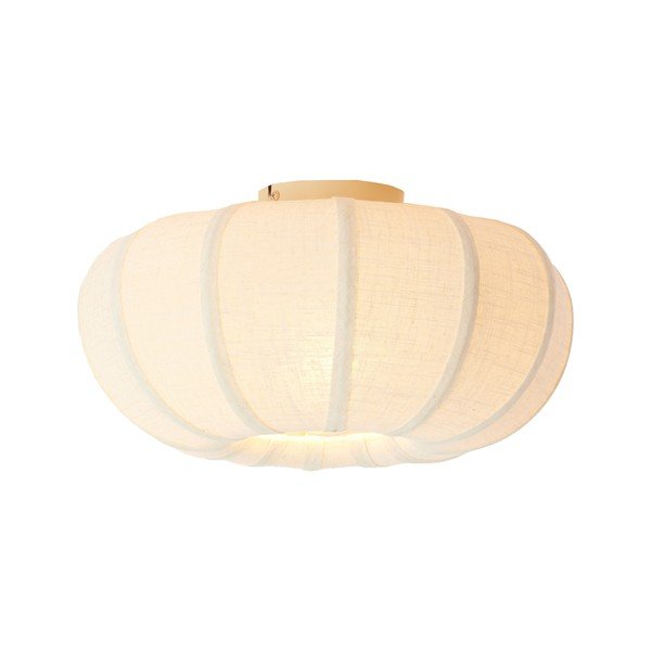 Krem stropna svjetiljka s tekstilnim sjenilom ø 40 cm Zosia – Light & Living-image-2