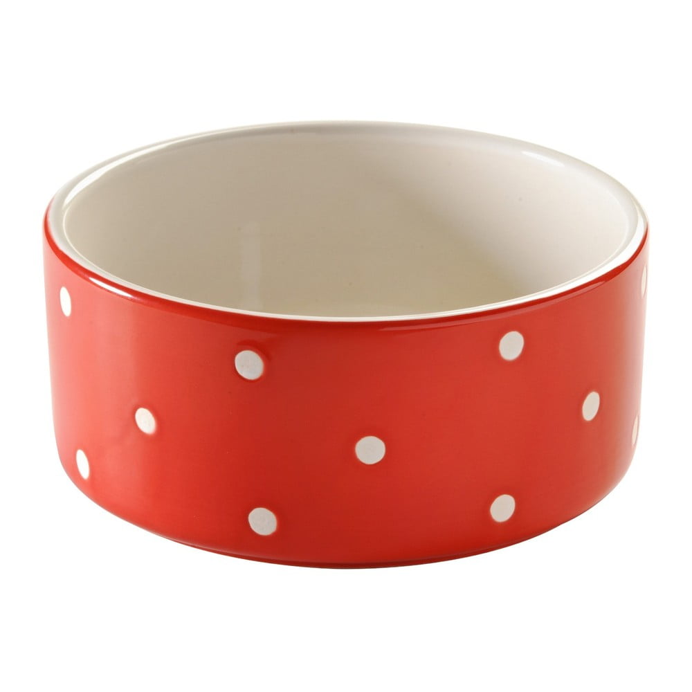 Crvena zdjela za životinje s točkicama Mason Cash Pet Cane, ø 18 cm