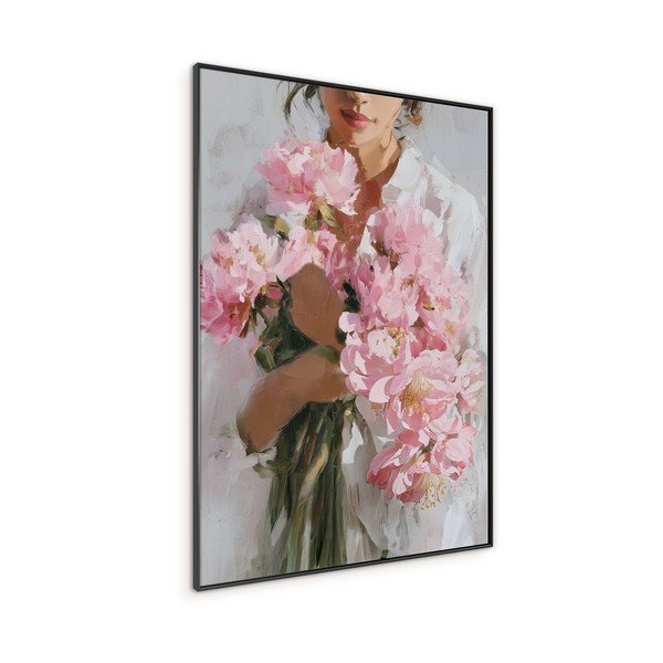 Tiskana slika s okvirom/na platnu 70x100 cm Floral Embrace – Styler-image-4