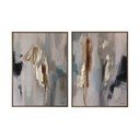 Tiskane/s ručno oslikanim elementima slike u setu 2 kom s okvirom/na platnu 60x80 cm Gallery – Bizzotto