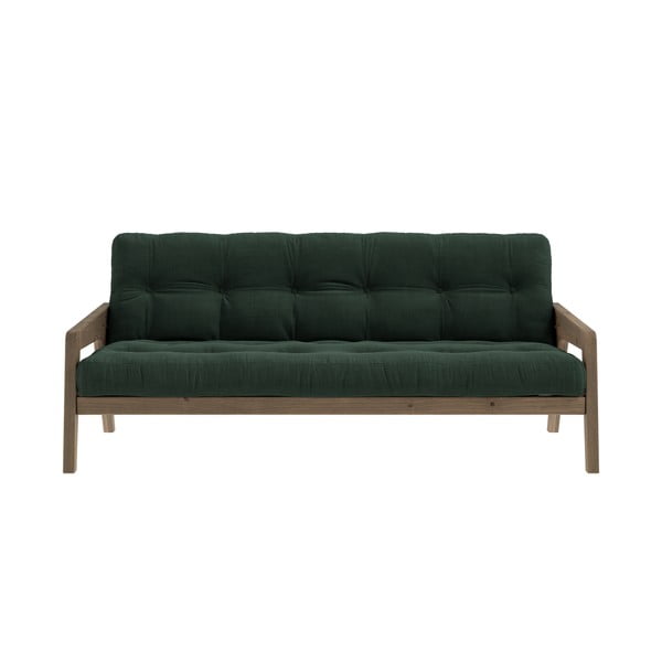 Zeleni samt kauč na razvlačenje 204 cm Grab - Karup Design