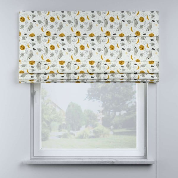 Žuto-bijela dječja roleta 170x100 cm Magic - Yellow Tipi-image-1