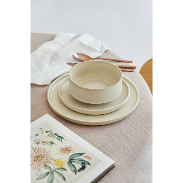 12-dijelni set krem posuđa od kamenine Bonami selection Malia-image-2