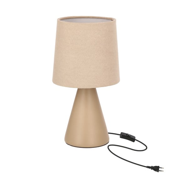 Bež stolna lampa s tekstilnim sjenilom (visina 24,5 cm) Satti – Candellux Lighting