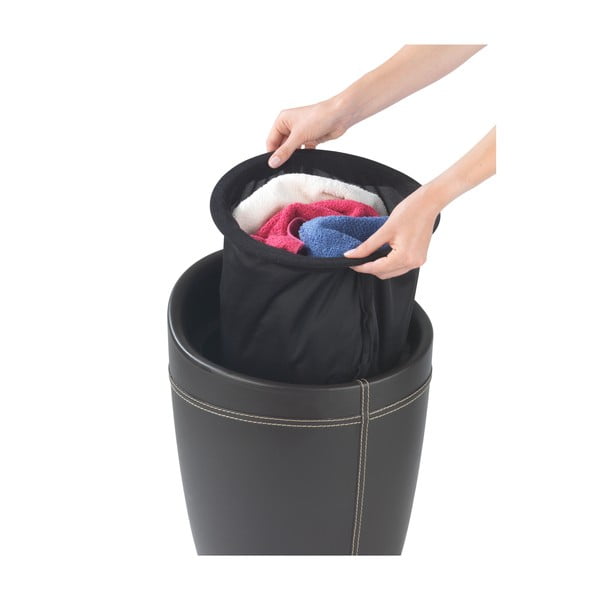 Crna korpa za veš i stolica 2u1, Wenkoo Candy Look, 20 l-image-2