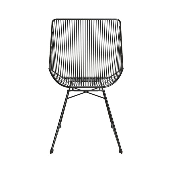 Crna metalna stolica CosmoLiving by Cosmopolitan Ellis-image-4