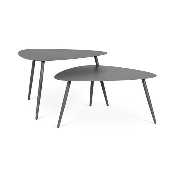 Željezni vrtni stolići za kavu u setu 2 kom 73,5x77,5 cm Yvonne – Bizzotto