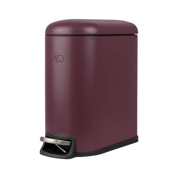 Tamno ljubičasta metalna kanta za smeće s pedalom 5 l Mini Walther – Mette Ditmer Denmark