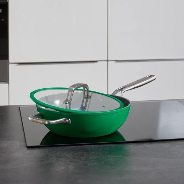 Wok tava s poklopcem/s keramičkim premazom ø 28 cm Meda 3.0 – FABINI-image-1