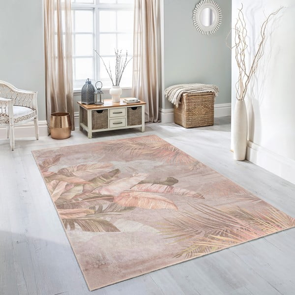 Bež perivia staza 80x200 cm Dusty Leaves – Mila Home-image-3