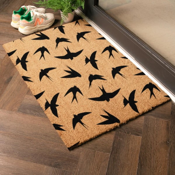 Otirač od kokosovih vlakana 40x60 cm Swallows – Artsy Doormats-image-1