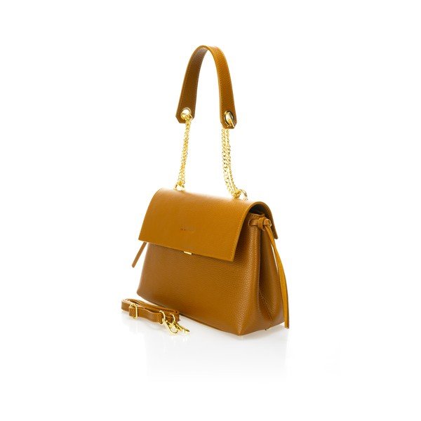 Narančasta kožna torba Federica Bassi Anna-image-3