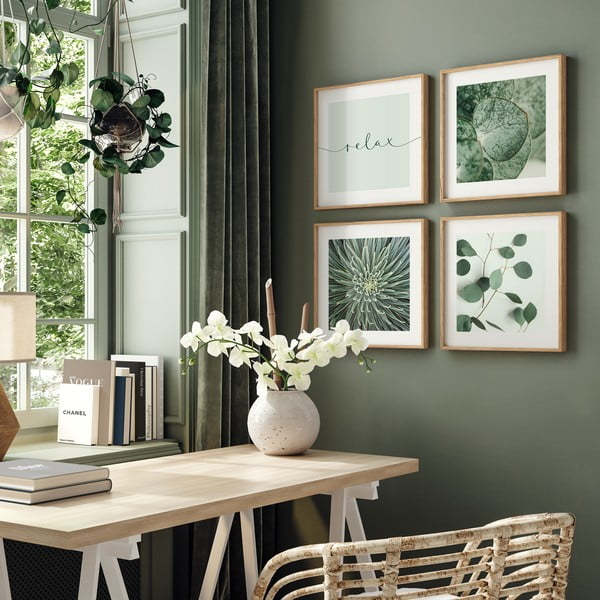 Slike u setu od 4 komada 30x30 cm Relax-image-1