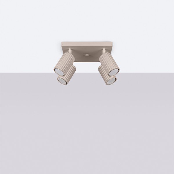 Smeđe-sivi metalni reflektor ø 6,5 cm Gleam – Sollux-image-2