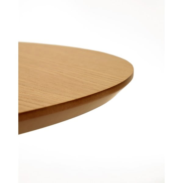 Proširiv blagovaonski stol u dekoru hrasta u prirodnoj boji ø 120 cm Oqui – Kave Home-image-4