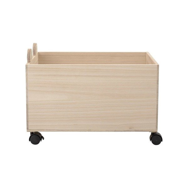 Drvena kutija za pohranu igračaka na kotačima Bloomingville Mini-image-2