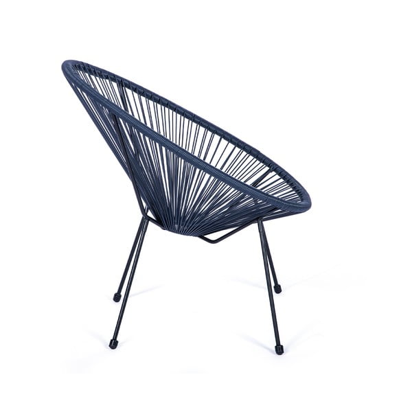 Plava vrtna fotelja od umjetnog ratana Le Bonom Avocado-image-2