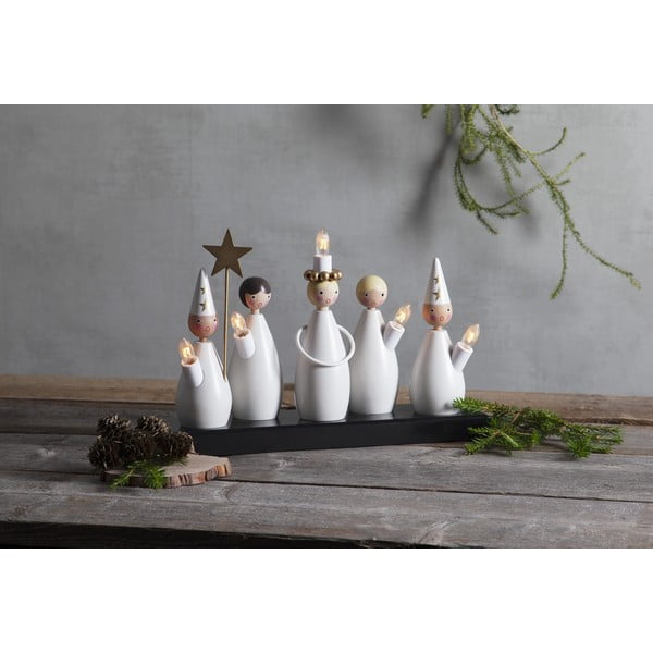 Crno-bijeli svjetlosni ukras s utikačem Luciakör – Star Trading-image-2