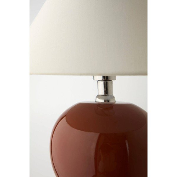 Smeđa/krem stolna lampa keramička (visina 29 cm) Karamell – Jotex-image-4