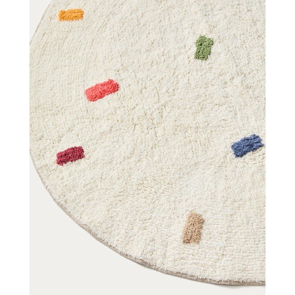 Krem pamučan dječji tepih ø100 cm Epifania – Kave Home-image-4