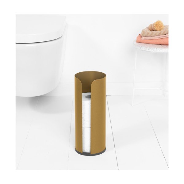Željezan držač za WC papir u zlatnoj boji ReNew – Brabantia-image-1