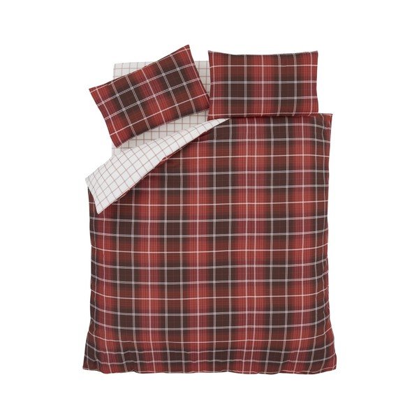 Crvena posteljina za Catherine Lansfield Tartan Check, 220 x 230 cm-image-1