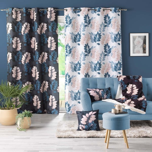 Tamno plava zavjesa 140x260 cm Belline – douceur d'intérieur-image-3