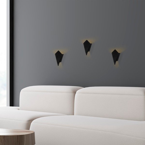 Crna zidna lampa Cut – Opviq lights-image-1