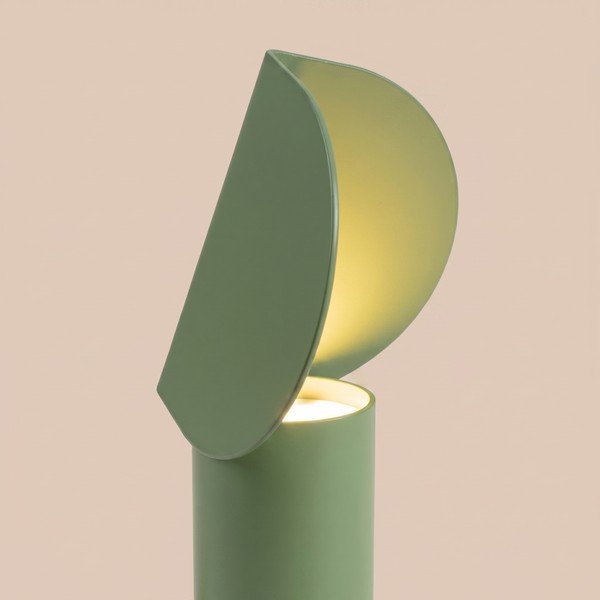 Kadulja zelena LED stolna lampa aluminijska (visina 15 cm) BISCUIT – Thoro-image-3
