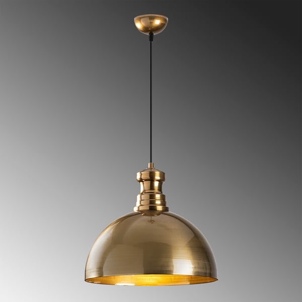 Viseća svjetiljka u zlatnoj boji s metalnim sjenilom ø 40 cm Vamp – Opviq lights-image-1
