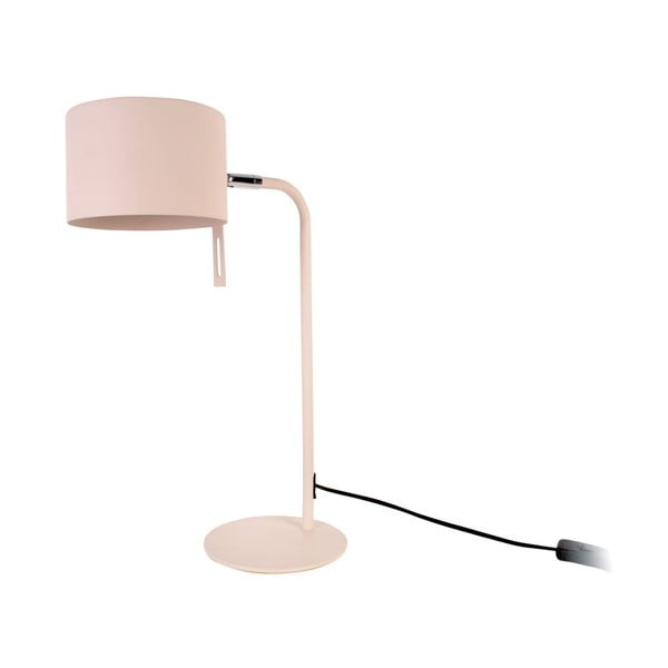 Ružičasta stolna lampa Leitmotiv Shell, visina 45 cm