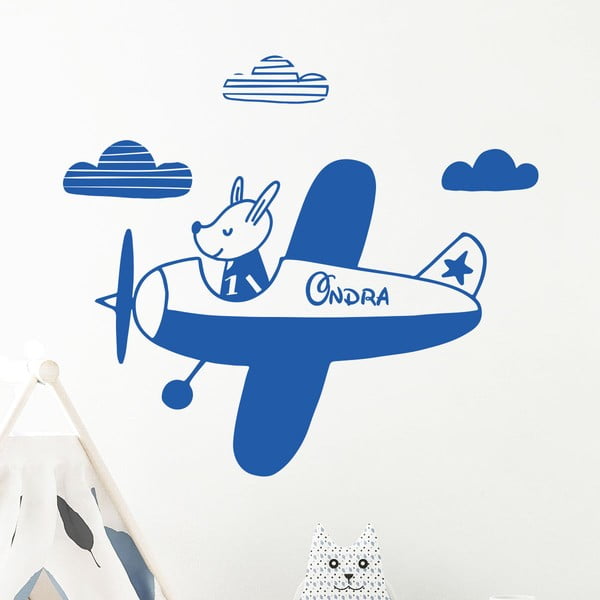 Zidna naljepnica s imenom Ambiance Puppy On The Plane
