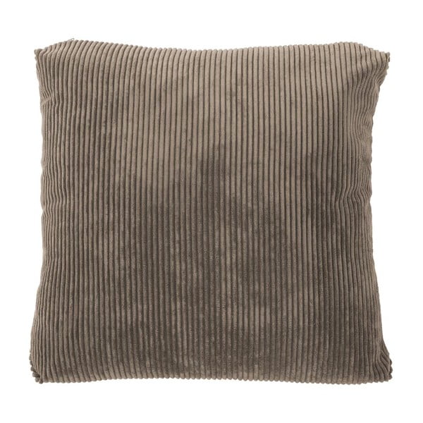 Smeđi ukrasni jastuk Tiseco Home Studio Ribbed, 60 x 60 cm
