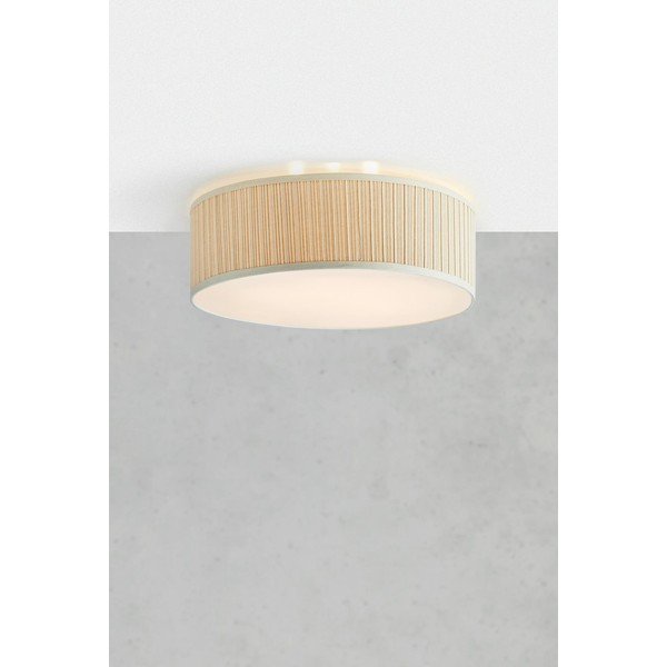 Bež metalna stropna svjetiljka s tekstilnim sjenilom ø 57 cm Lux – Markslöjd-image-1